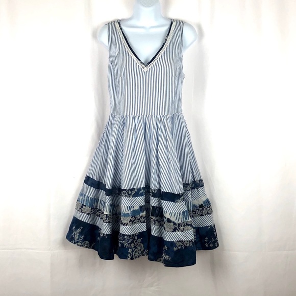 SLNY Dresses & Skirts - SLNY Cotton wide strap full skirt Sundress S